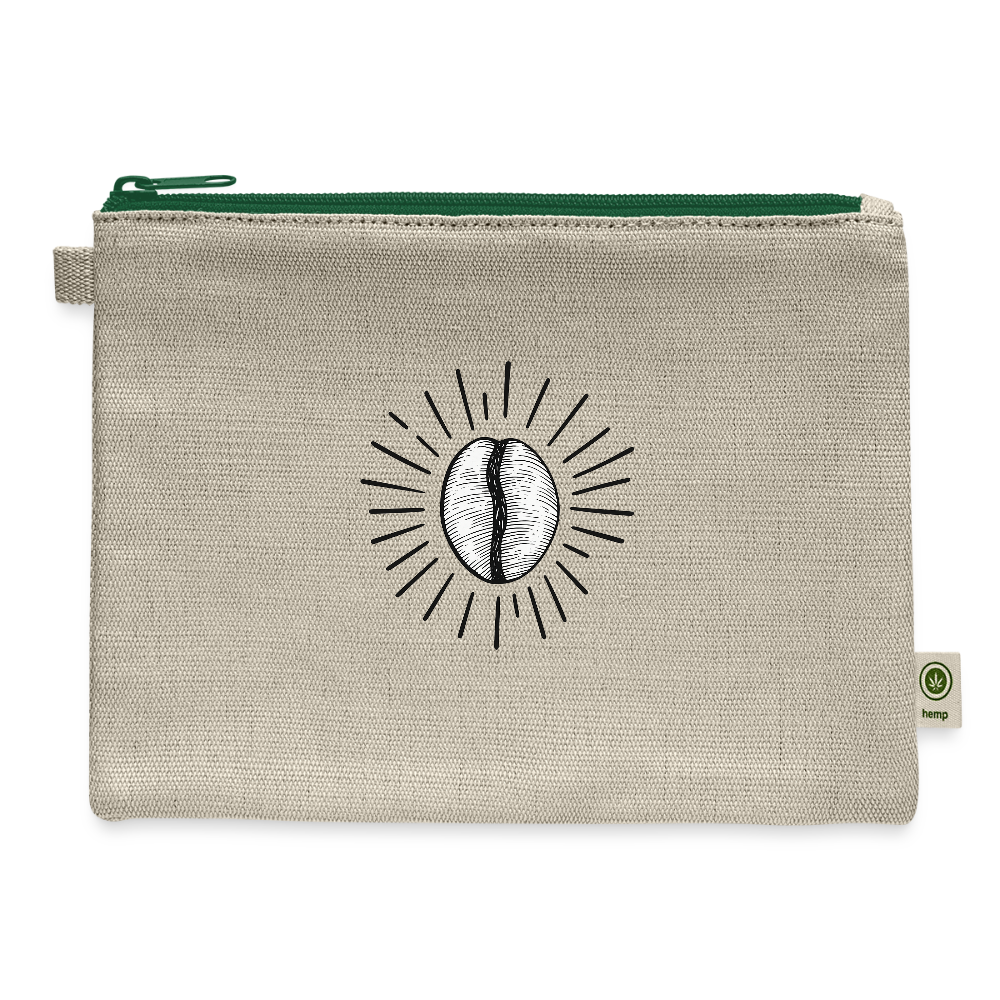 Carry-All Pouch | Premium Organic Hemp & Cotton - natural/green