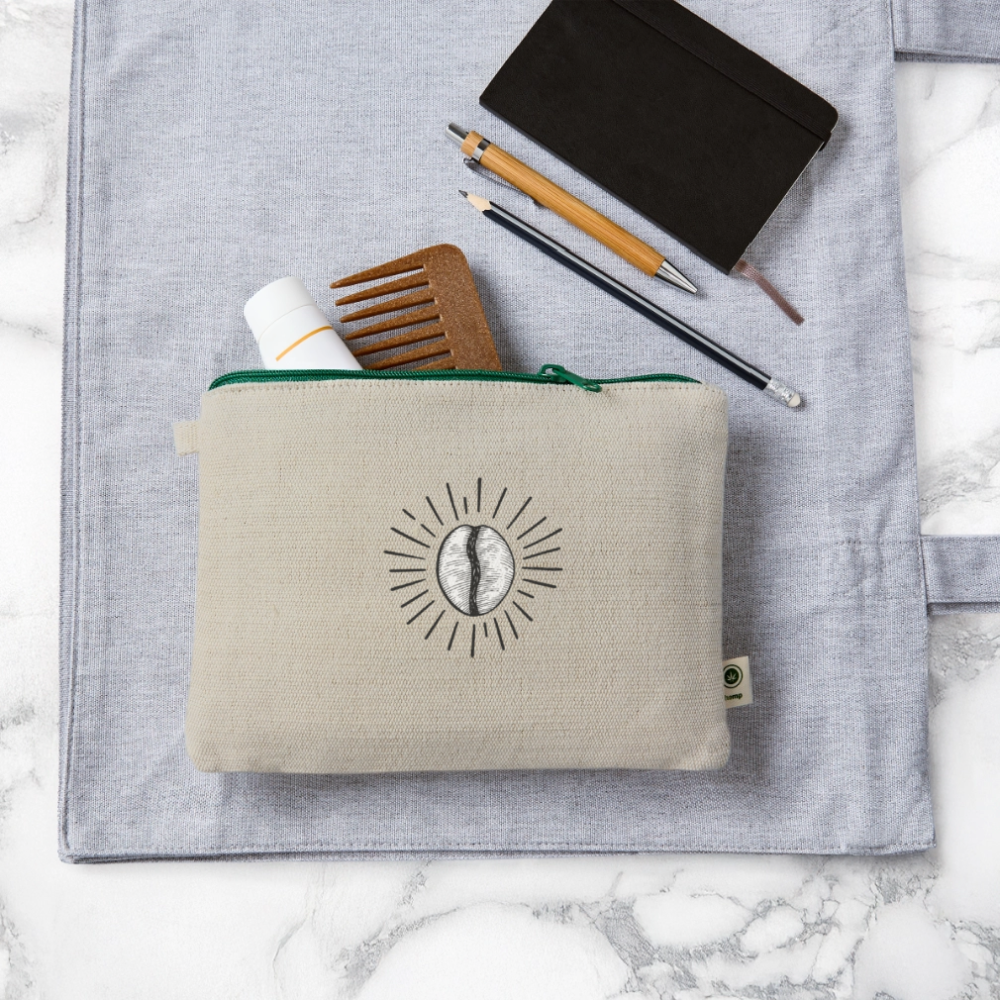 Carry-All Pouch | Premium Organic Hemp & Cotton - natural/green