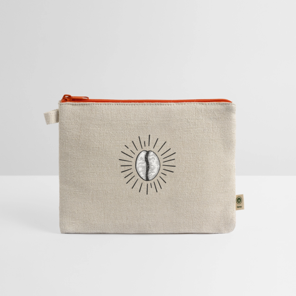 Carry-All Pouch | Premium Organic Hemp & Cotton - natural/orange